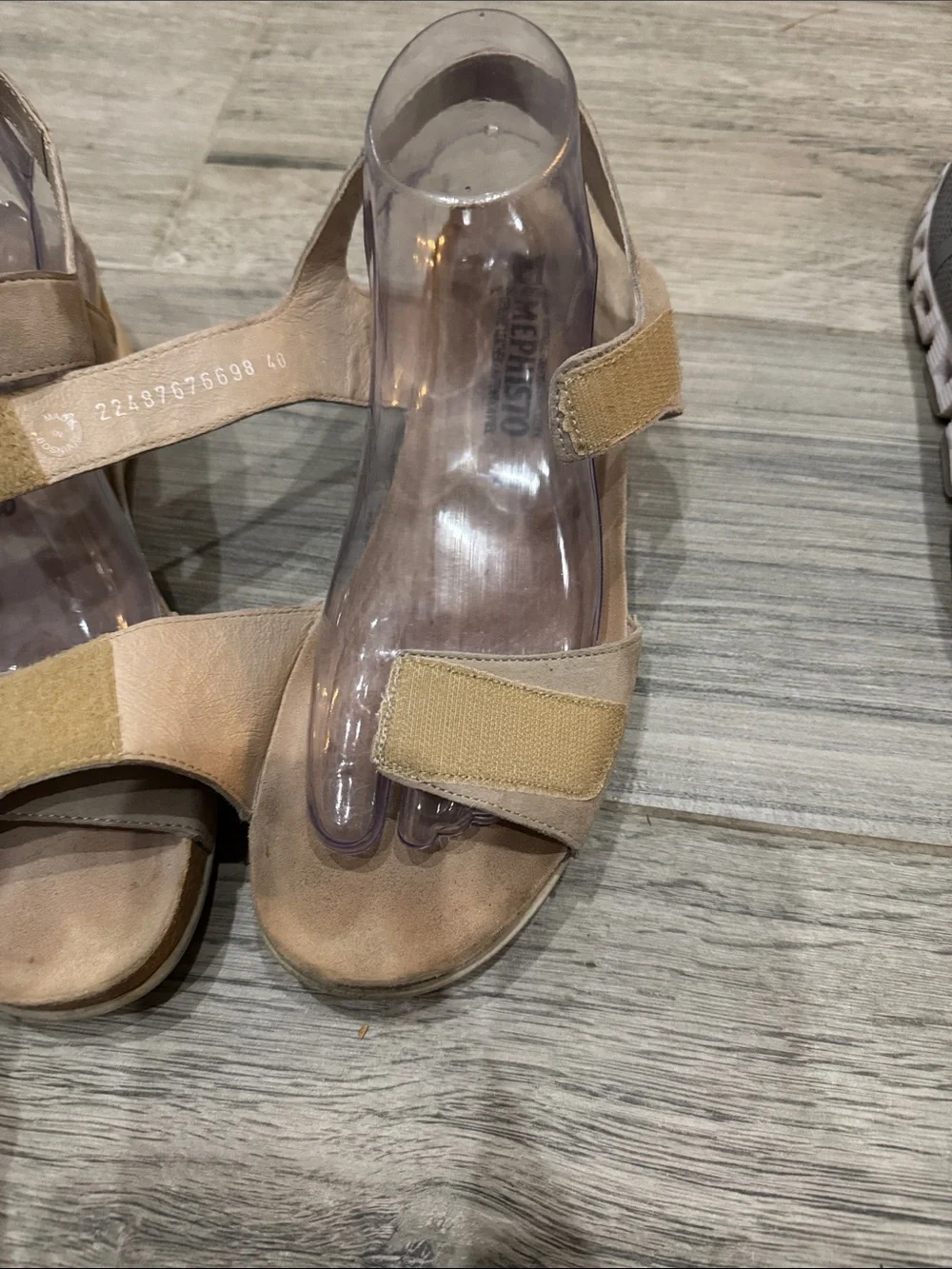 Mephisto Women’s Oriana Beige Suede Comfort Sandals with Buckle